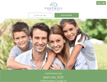 Tablet Screenshot of foothill-dentalcare.com